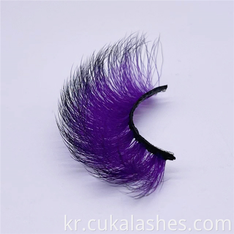 Purple Fake Eyelashes